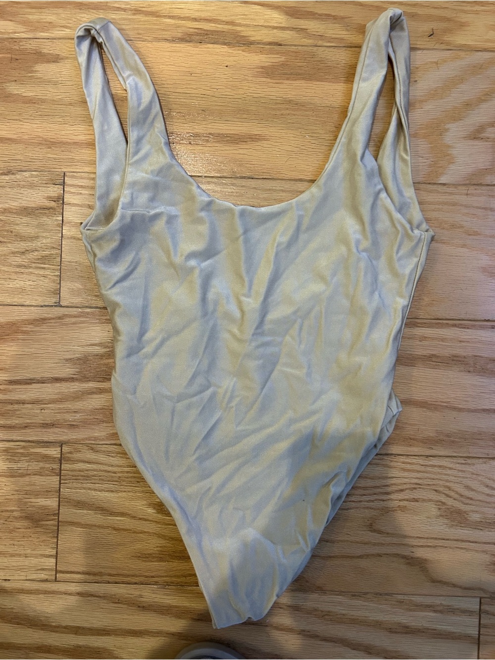 Slate Swim. Gold One Piece